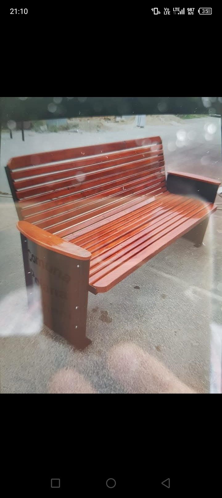 Banca cu spatar parc și gradina