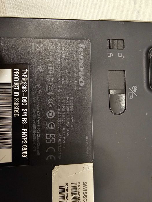 dezmembrez Lenovo Thinkpad t400s Intel p9400