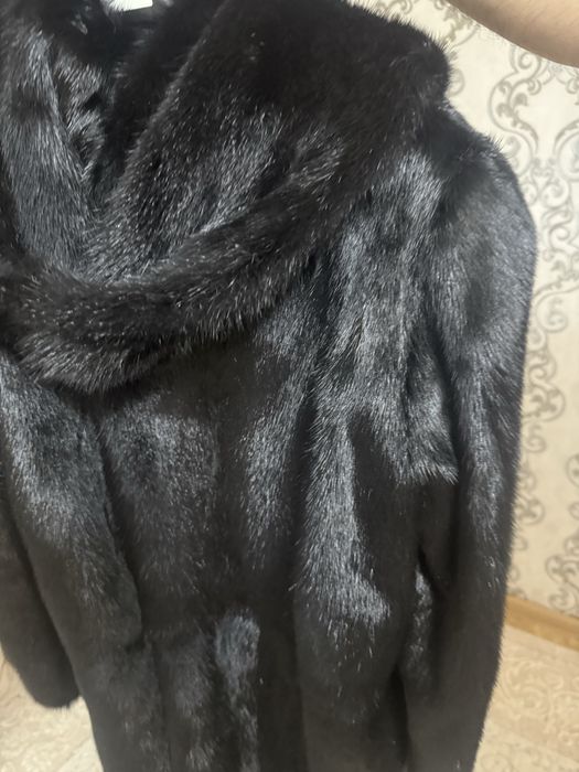 Шикарная теплая норковая шуба 44-46