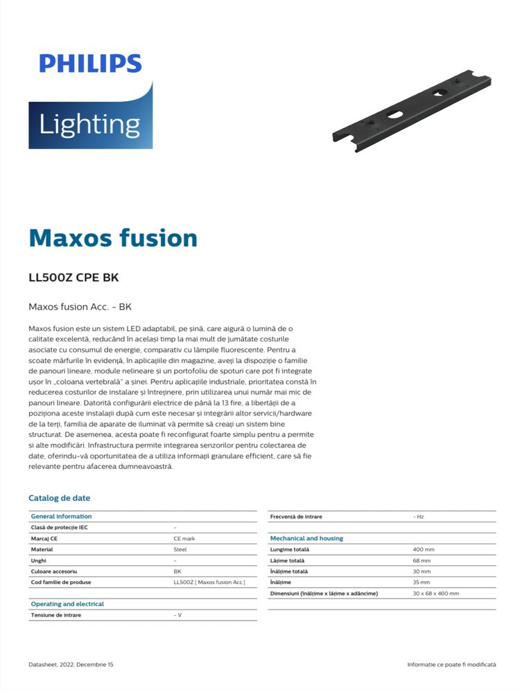 Philips Maxos fusion LL500Z suport prindere