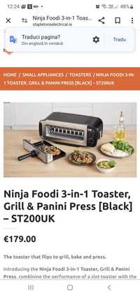 Ninja foodi 3 în 1 toaster prajitor pâine panini
