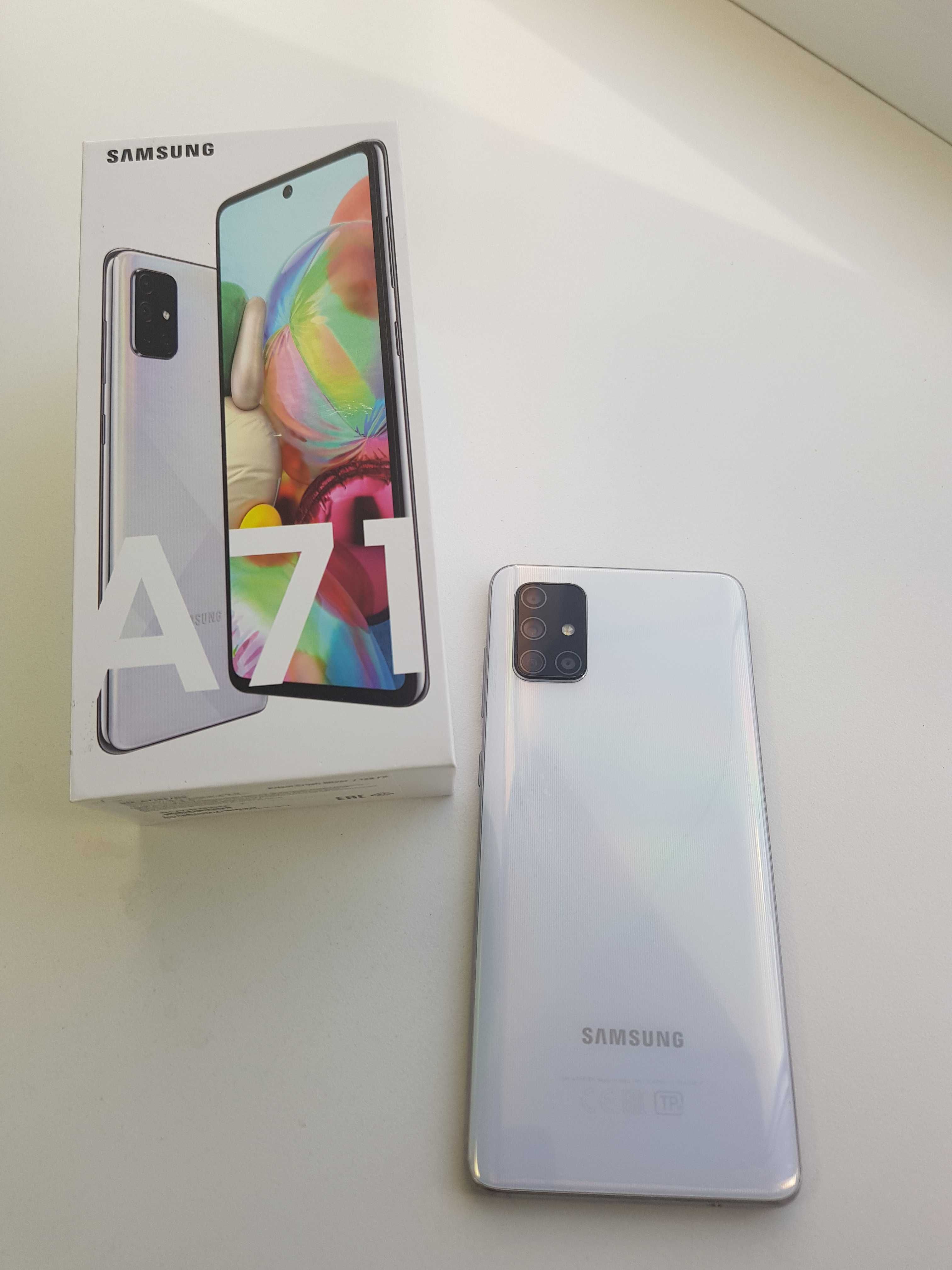 Мобильный телефон Samsung A71, 128 Гб (белый)