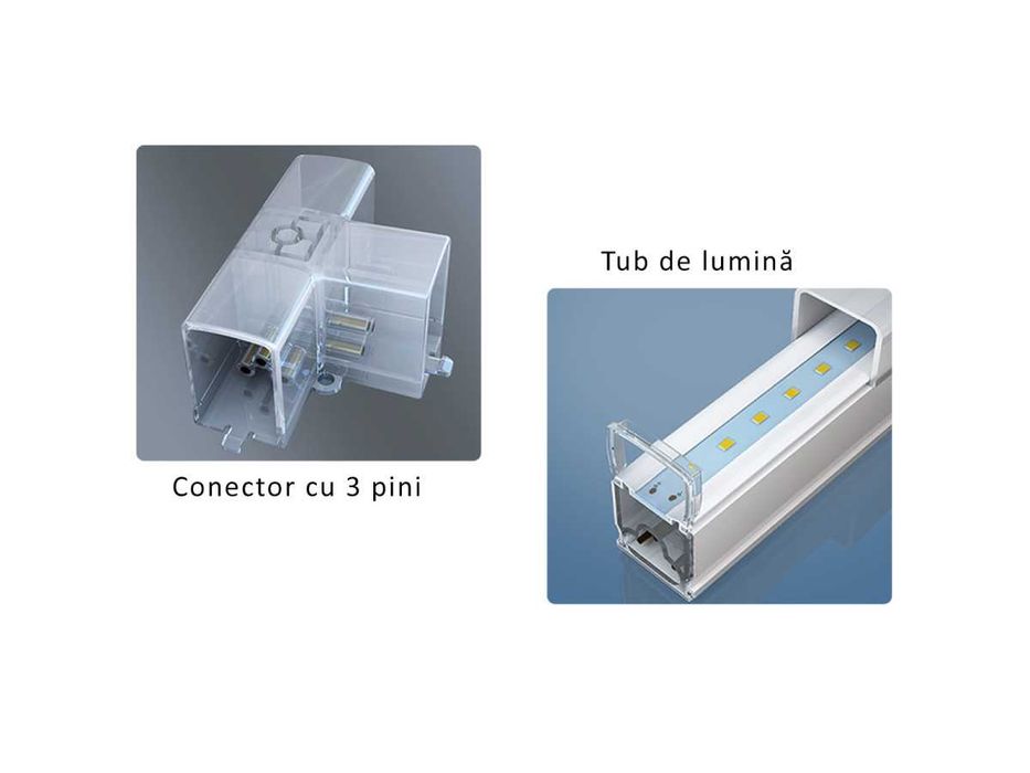 Iluminare LED pentru tavan și garaj cu figură săgeți luminoasă