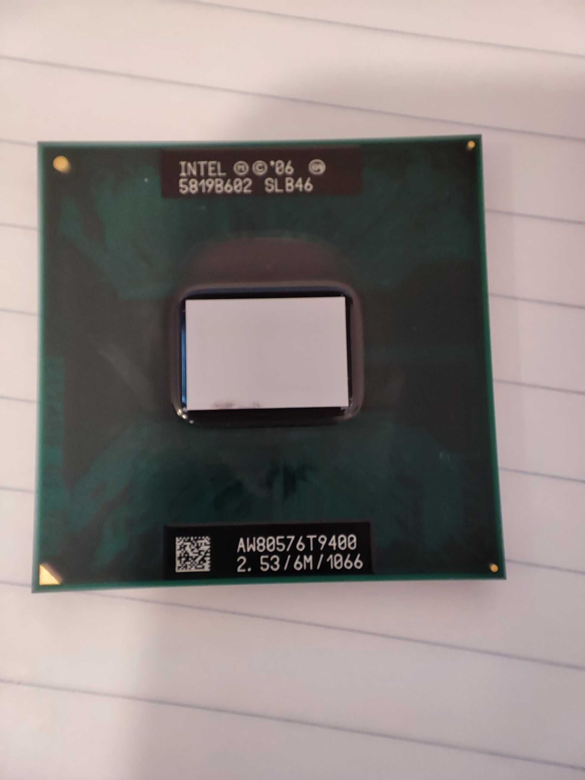 Intel Core 2 Duo Procesor T9400 2,53 GHz, 6mb Cache, 1066MHz FSB, Sk P