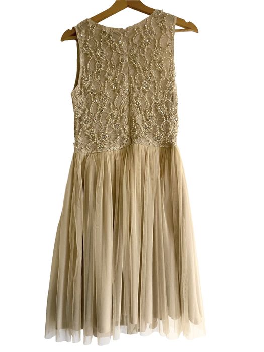 Rochie ocazie tulle si aplicatii cristale