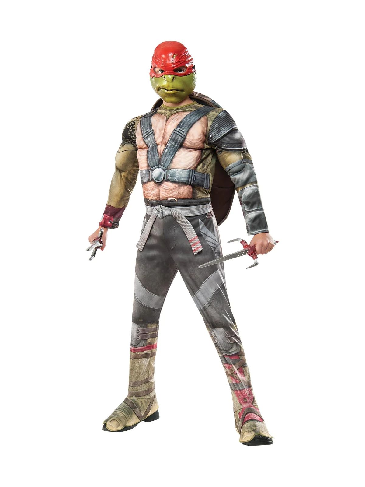 Costum cu muschi Raphael ninja turtles.  Băieți 8-10 ani