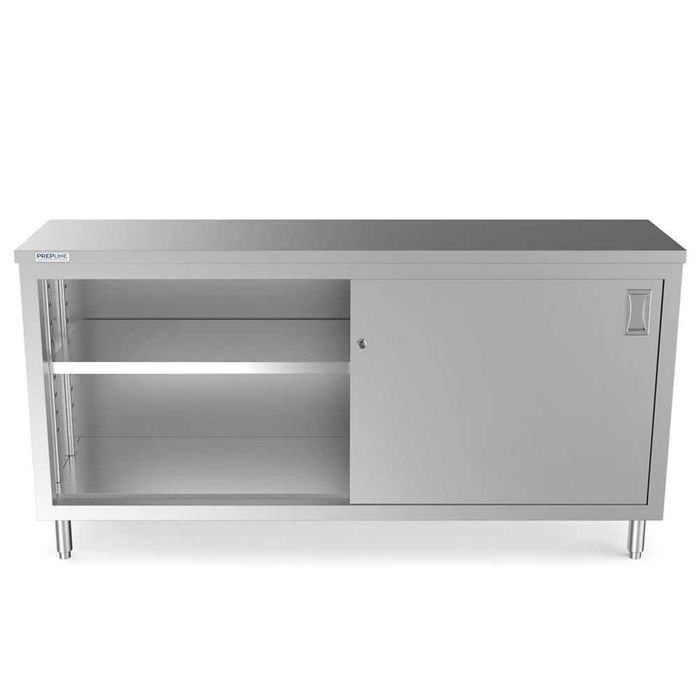 Masa inox tip dulap cu usi glisante 100cm, 120cm, 150cm, 180cm, 200cm