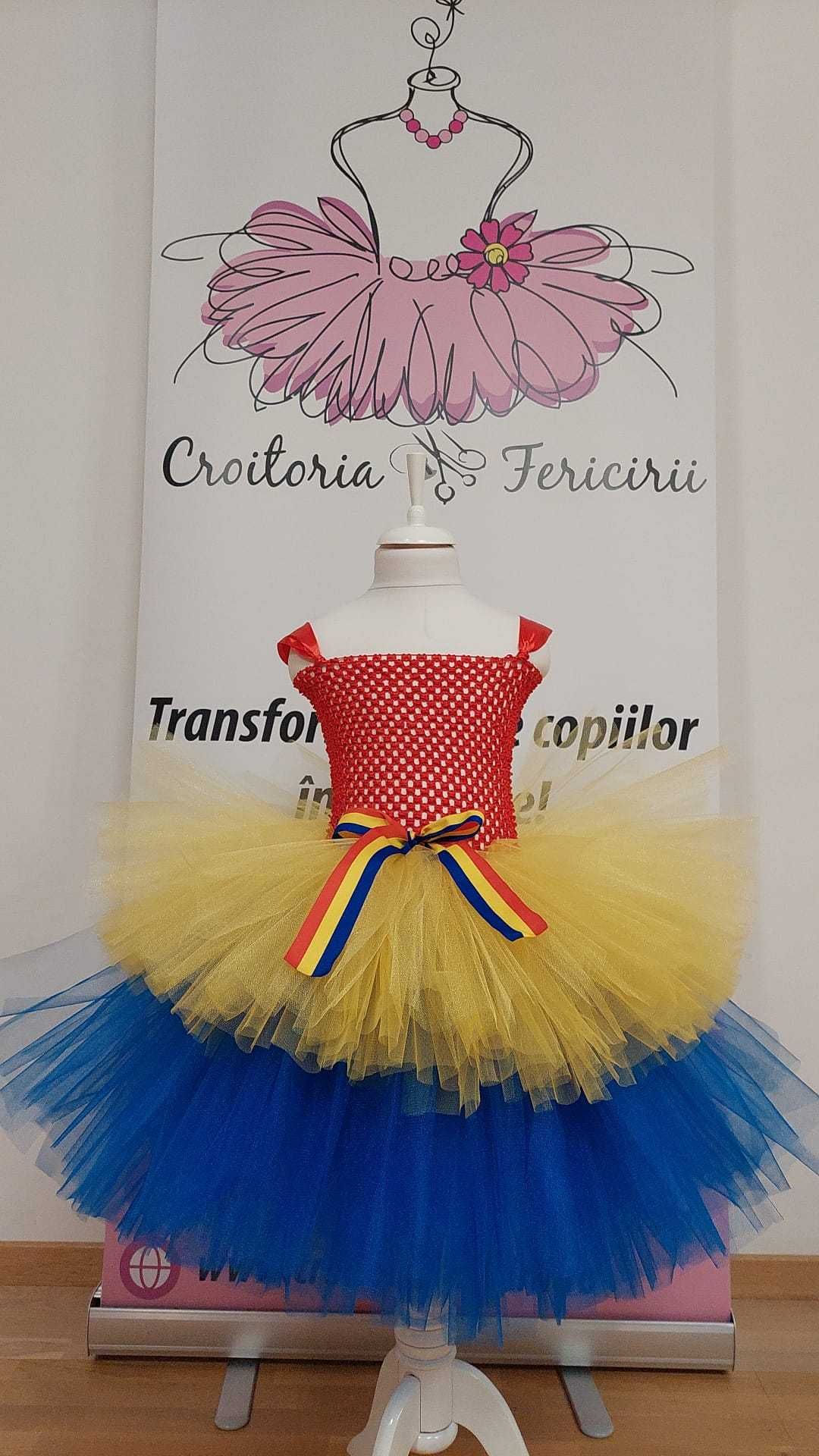 Rochita TUTU 1 Decembrie port National Popular Steag drapel Martisor