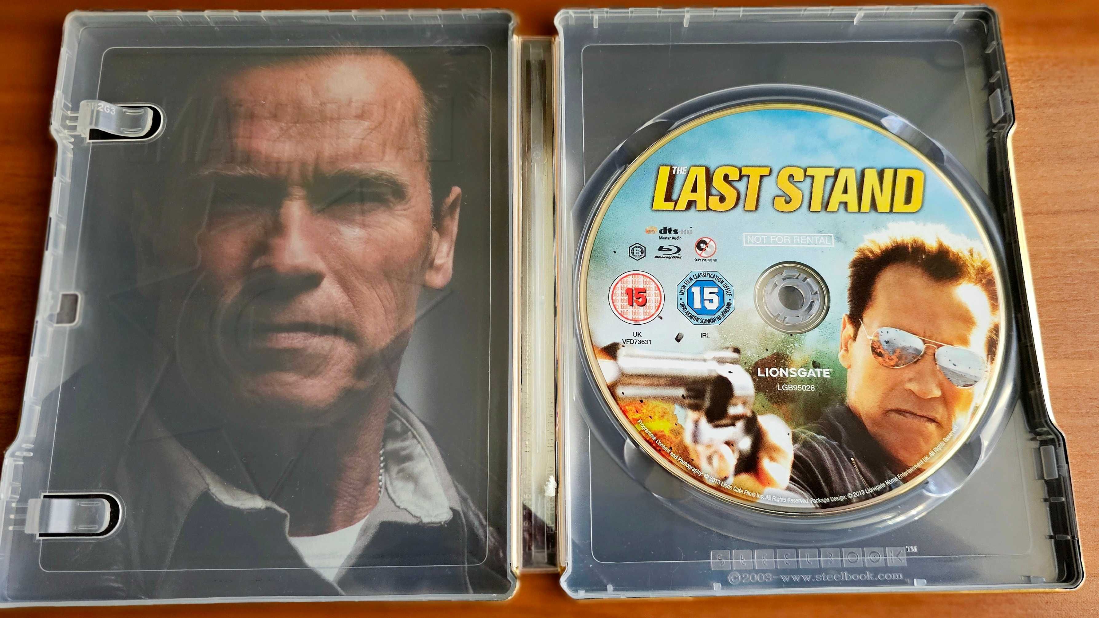 Vand steelbook Last Stand bluray, neutilizat, cu Arnold Schwarzenegger