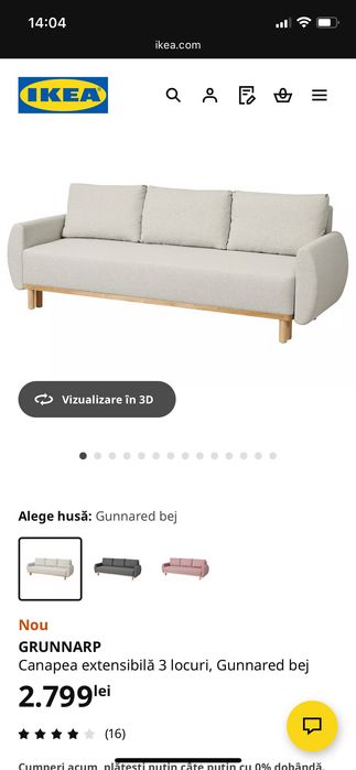 Vand canapea extensibila ikea