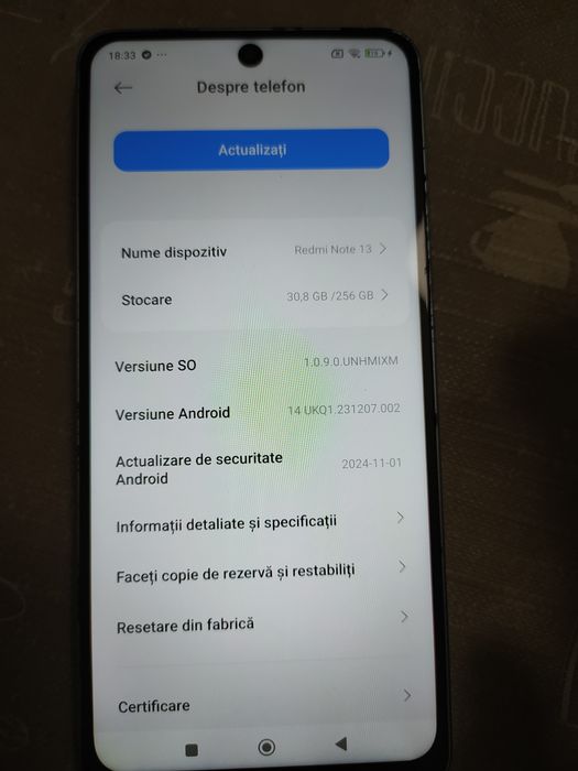Redmi note 13 ,256 GB ,8 GB RAM