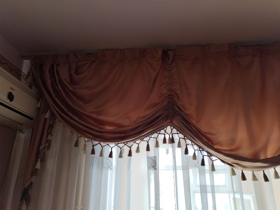 Занавеска в зал или широкую комнату на 3-3.5 метра