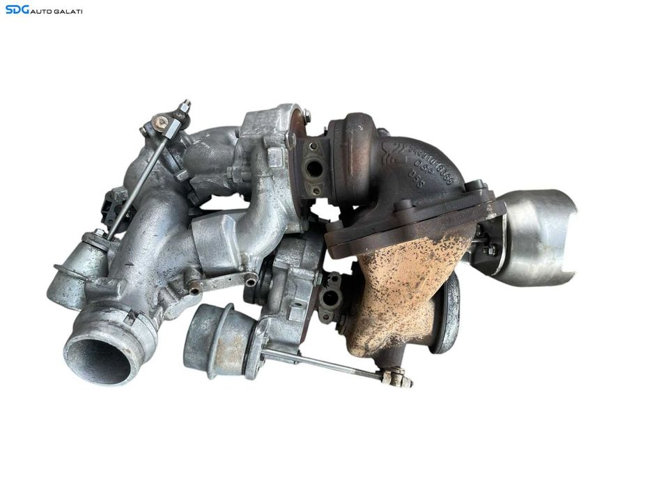 Bi Turbo Turbina Turbosuflanta Biturbo Mercedes Clasa E Class Coupe Cabrio W207 C207 E220 E250 2.2 CDI OM 651 651911 125KW 150KW 2009 - 2016 Cod A6510904180001 A6510904080 A6510902880 [B4099]