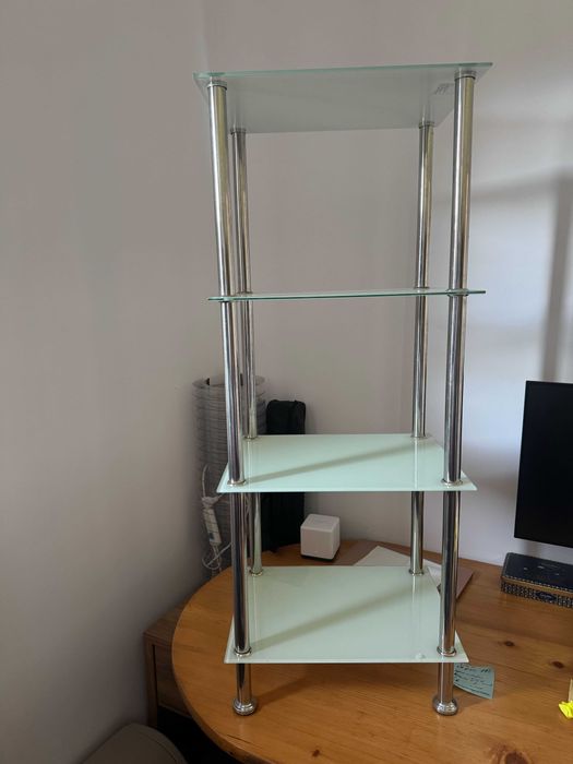 raft din sticla (pentru baie) si comoda