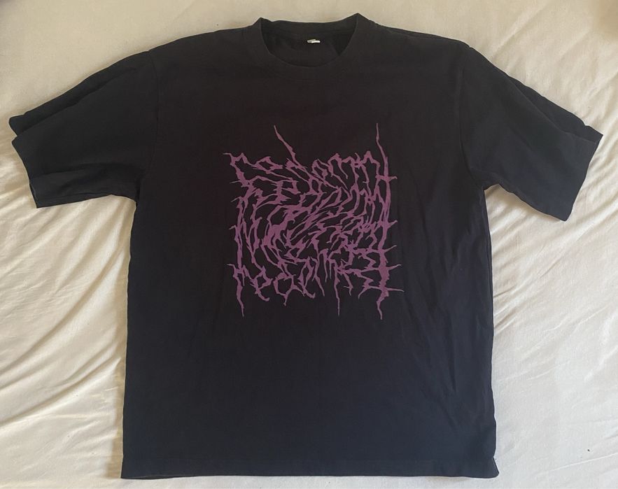 Tricou negru oversized