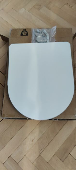 Тоалетно седалка с плавно затваряне, Дуропласт, Бяло