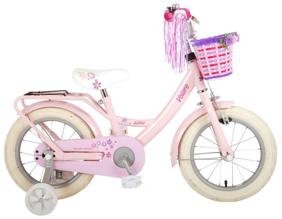 Bicicleta pentru fete Ashley, 14 inch, culoare roz/violet, frana de ma