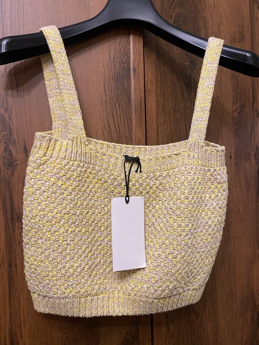 Zara жилетка + топ с етикети