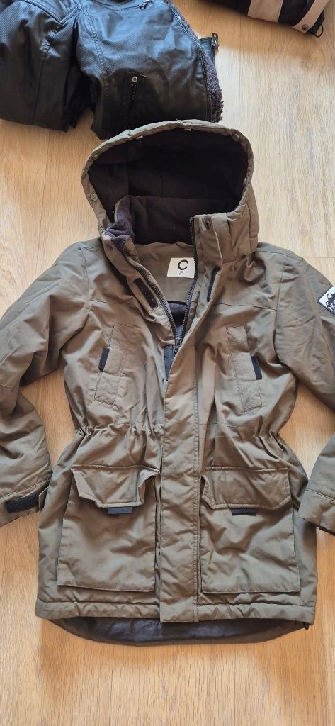 Детски ски, зимни грейки, гащеризони, зимни якета. 140/152см. 10/12г