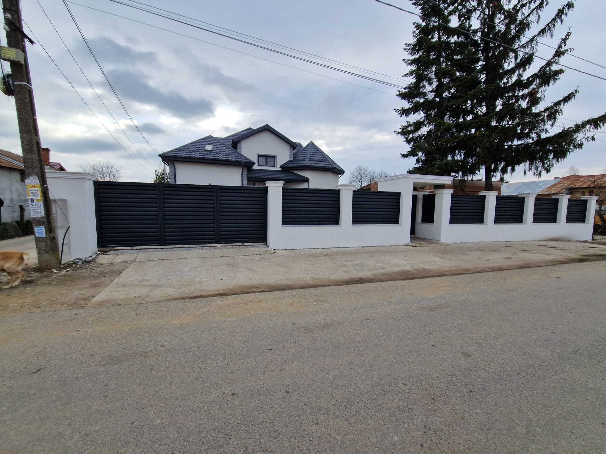 Gard metalic jaluzea | Suruburi ascunse | BISTRITA | Model 2025 |
