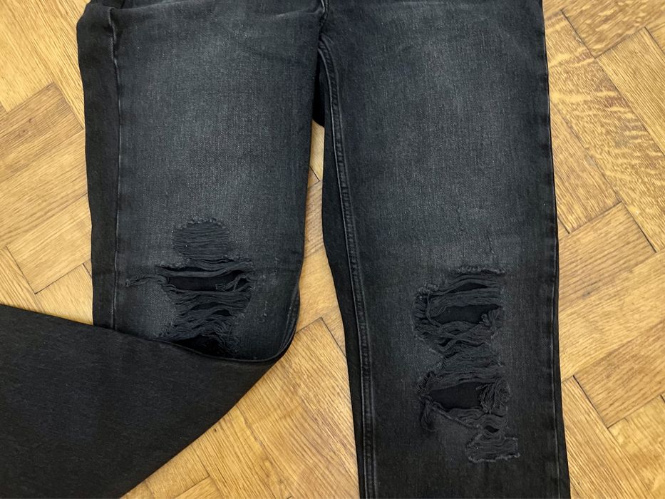 Blugi denim negri tăiați JDY (Jacqueline de Yong) mărimea XXS / 32