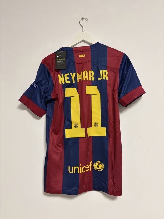 tricou fotbal jersey retro Barcelona Neymar jr UCL Final 2015