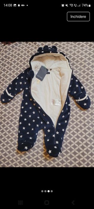 Salopeta Noua Bebe 3-6 Luni/62 Toamna-Iarna-Primavara.
Calitate foarte