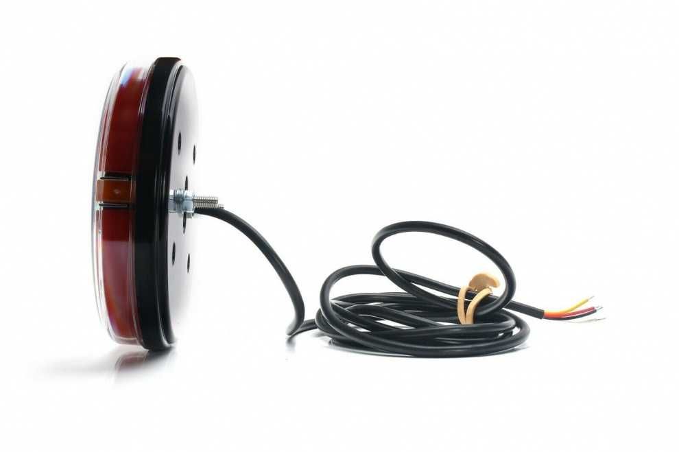 Кръгли LED Стопове Хамбургер с Бягащ Мигач Динамичен, Неон 12v 24v