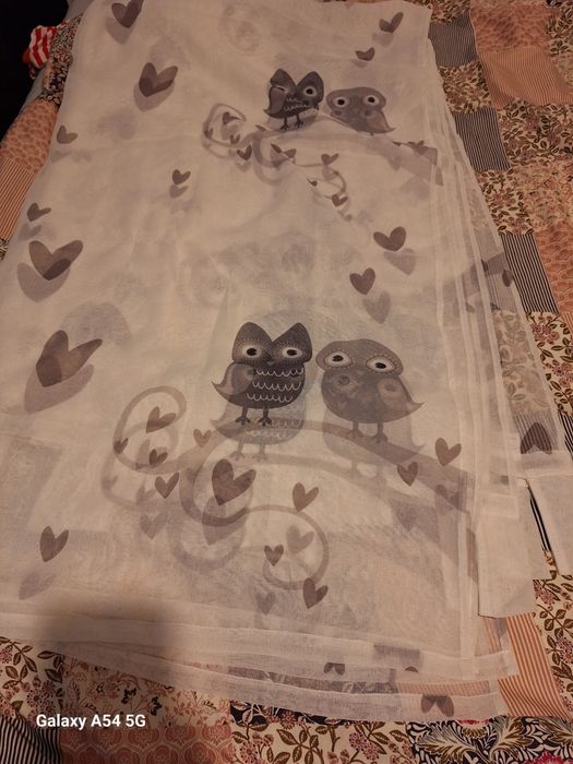 Set 2 perdele cu bufnite 137/243 cm