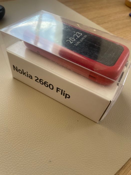 Телефон  Nokia 2660 Flip, 4G, 128 MB, 48 MB RAM, Dual SIM, Rosu