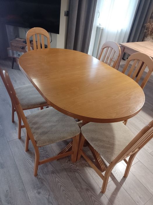 Трапезна маса плюс 6 стола