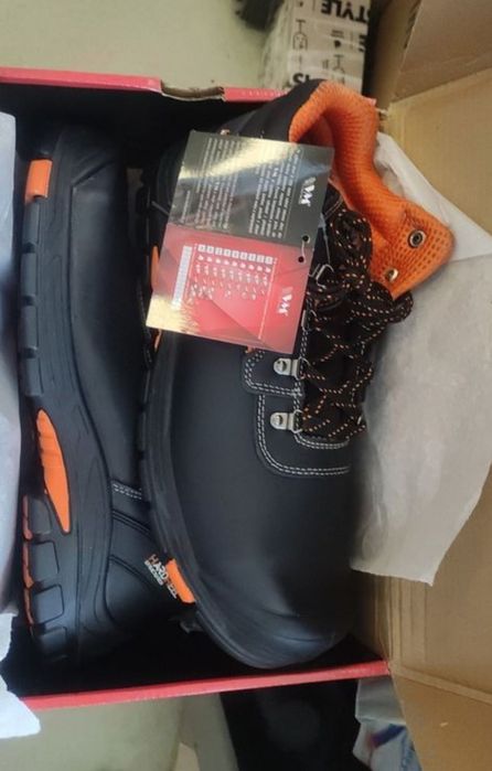 Bocanci de lucru, VM Footwear, HALIFAX 2710-S3, Piele naturala, Negru