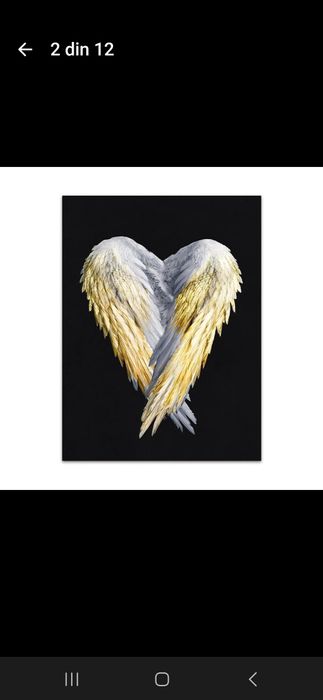 Decoratiuni, Tablou canvas painting Aripi de înger - Wall Art Eleganty