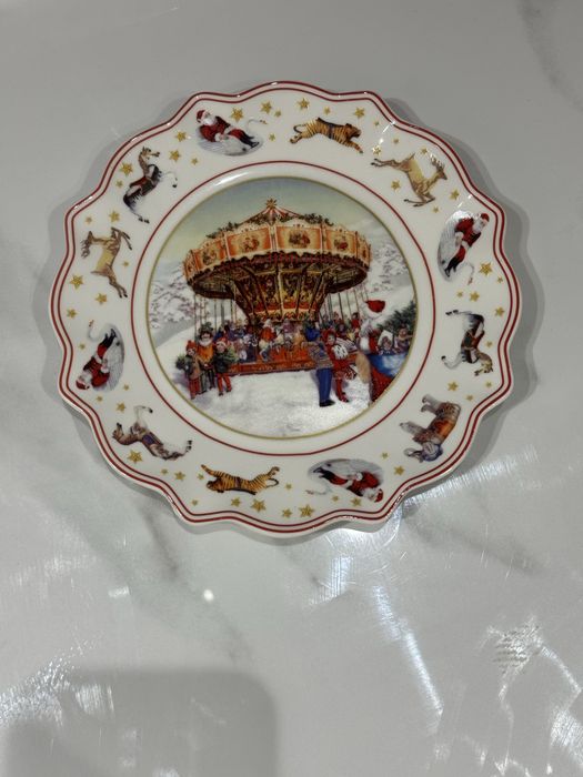 новогодние тарелки 6 шт