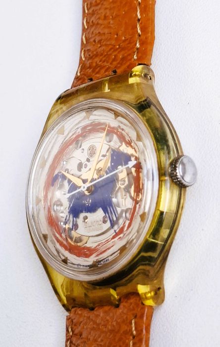Retro vintage Swatch Automatic Aniak SAK123 1995 Swiss Made