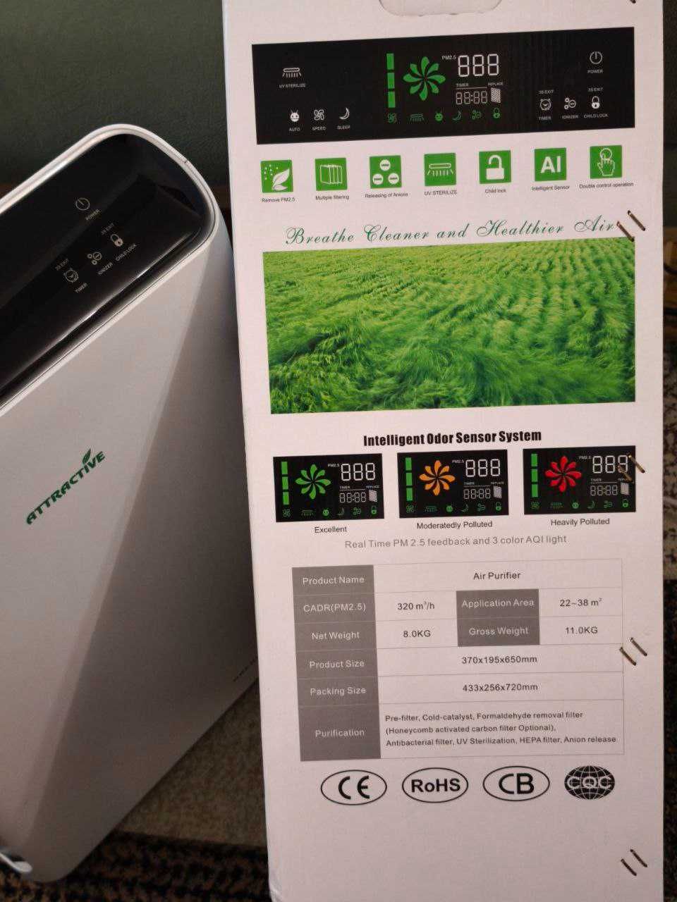 Attractive Oberon 320 WiFi (до 40-60 м2) - Пречиствател за въздух