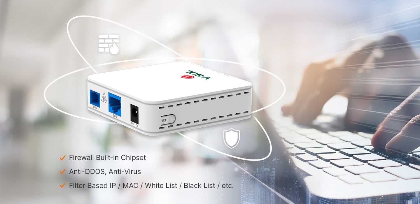 Медия Конвертер Vsol Gpon Onu //Доставка Бесплатно !!!