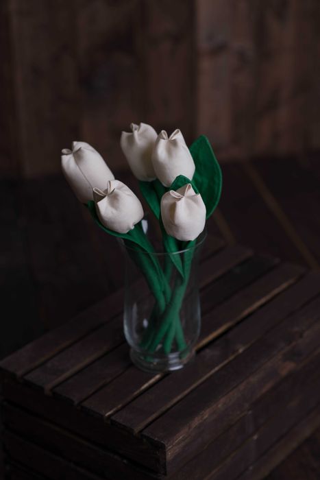 Цветя от текстил - ръчна изработка