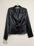 Sacou negru satin