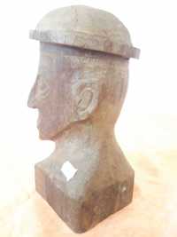 Sculptura bust din lemn