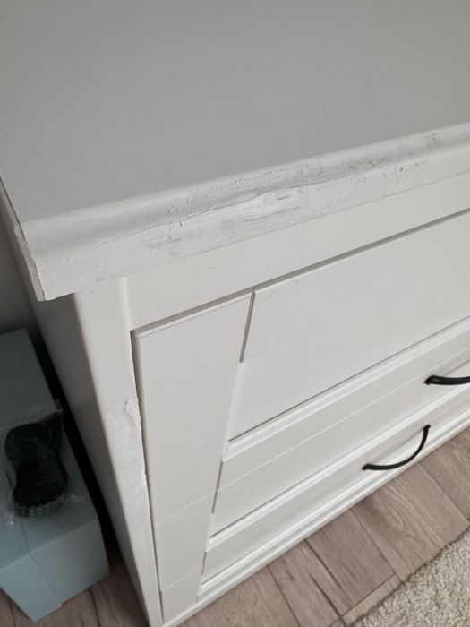 Comoda ikea, 6 sertare , alba, 161x81