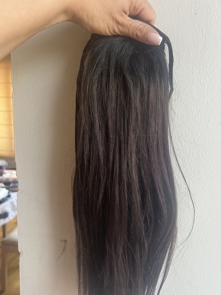 Опашка естествен косъм 150 гр, 46 см