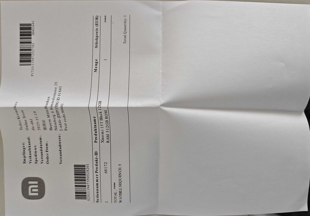 НОВ запечатан смартфон Xiaomi 15T Black 12GB RAM 512 GB ROM