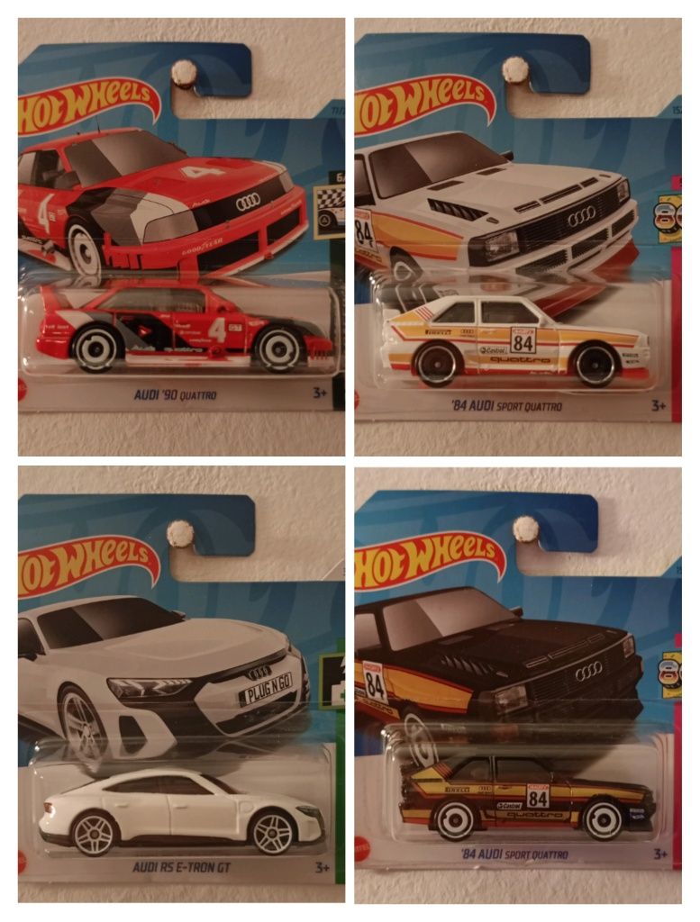 Hotwheels Audi 90 quattro / 84 sport quattro / RS E-TRON GT