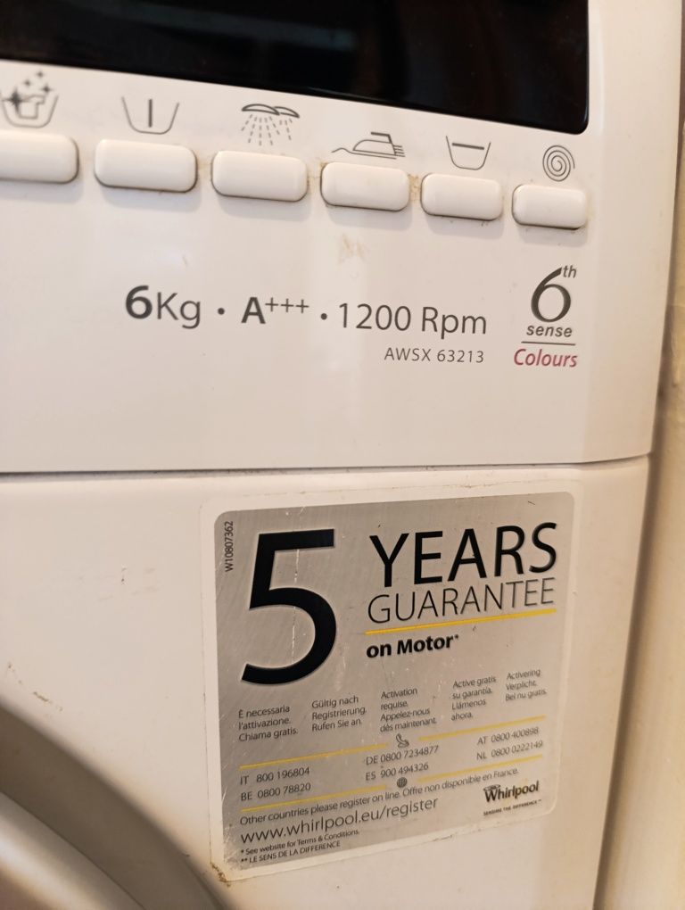 Пералня Whirlpool awsx 63213 6th sense