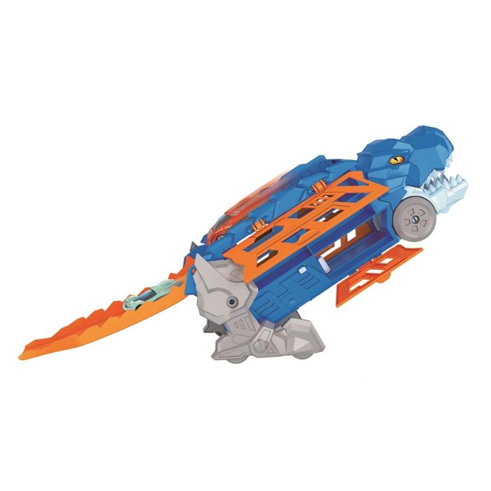 Дино камион и 3 метални коли - 2 в 1 Hot wheels