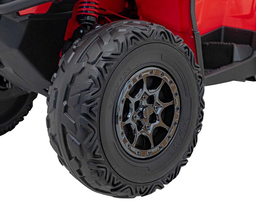 ATV electric pt copii Autokids Can-AM OUTLANDER 24V 4x4 800W (005)Rosu