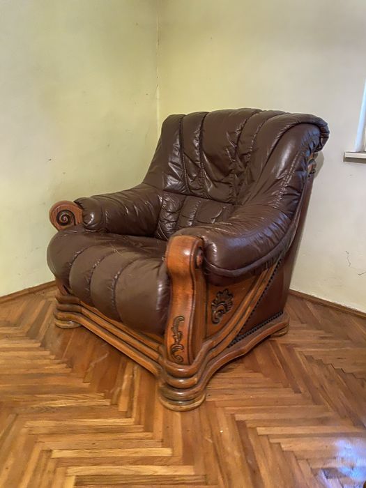 Set 2 fotolii din piele