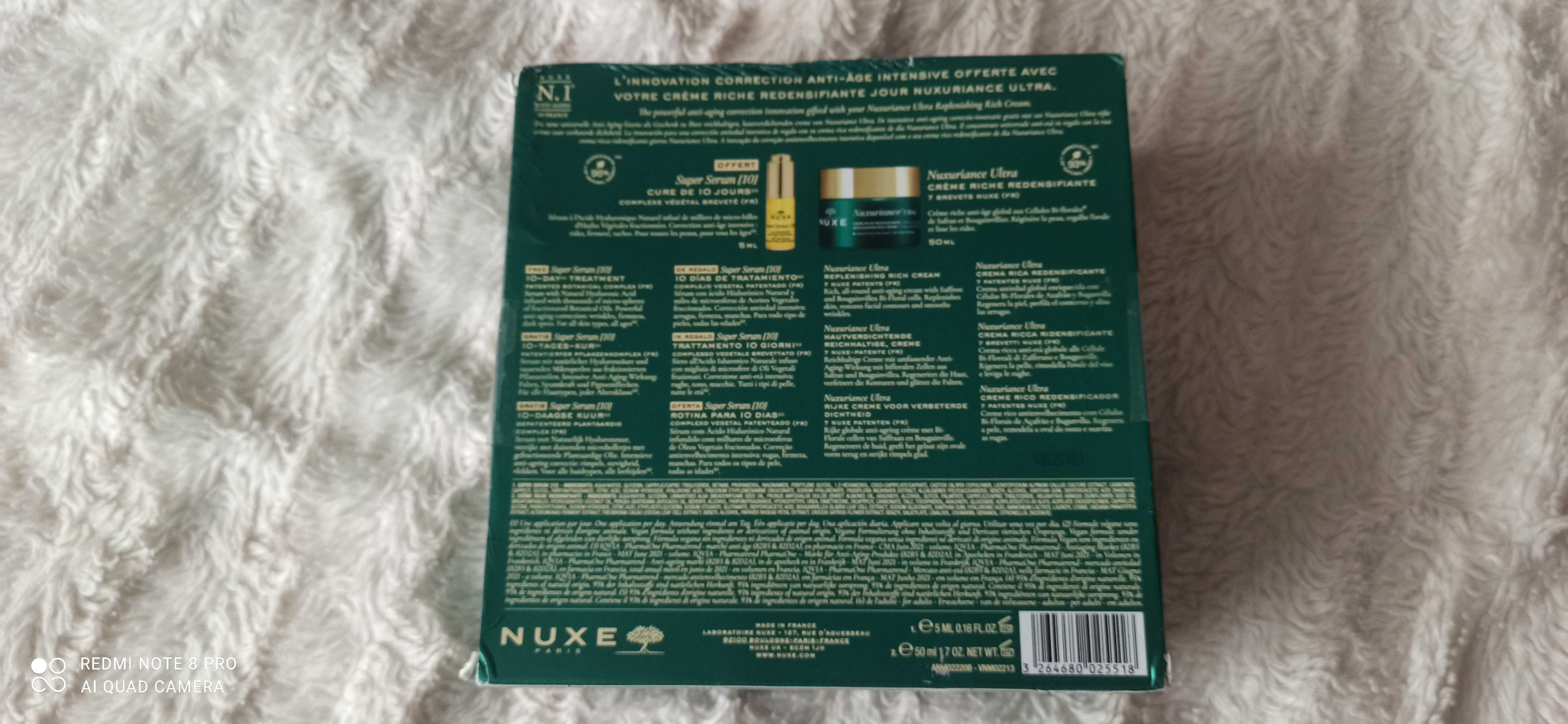 Комплект серум и крем Nuxe Nuxuriance