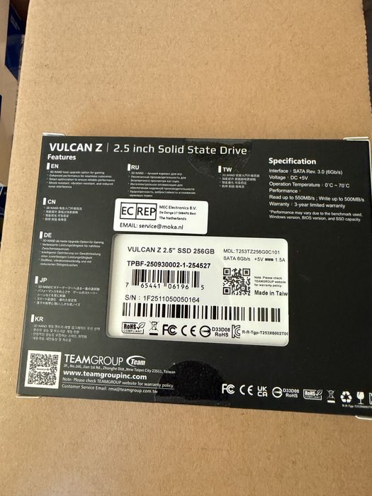 SSD T-Force VULCAN Z - 256GB